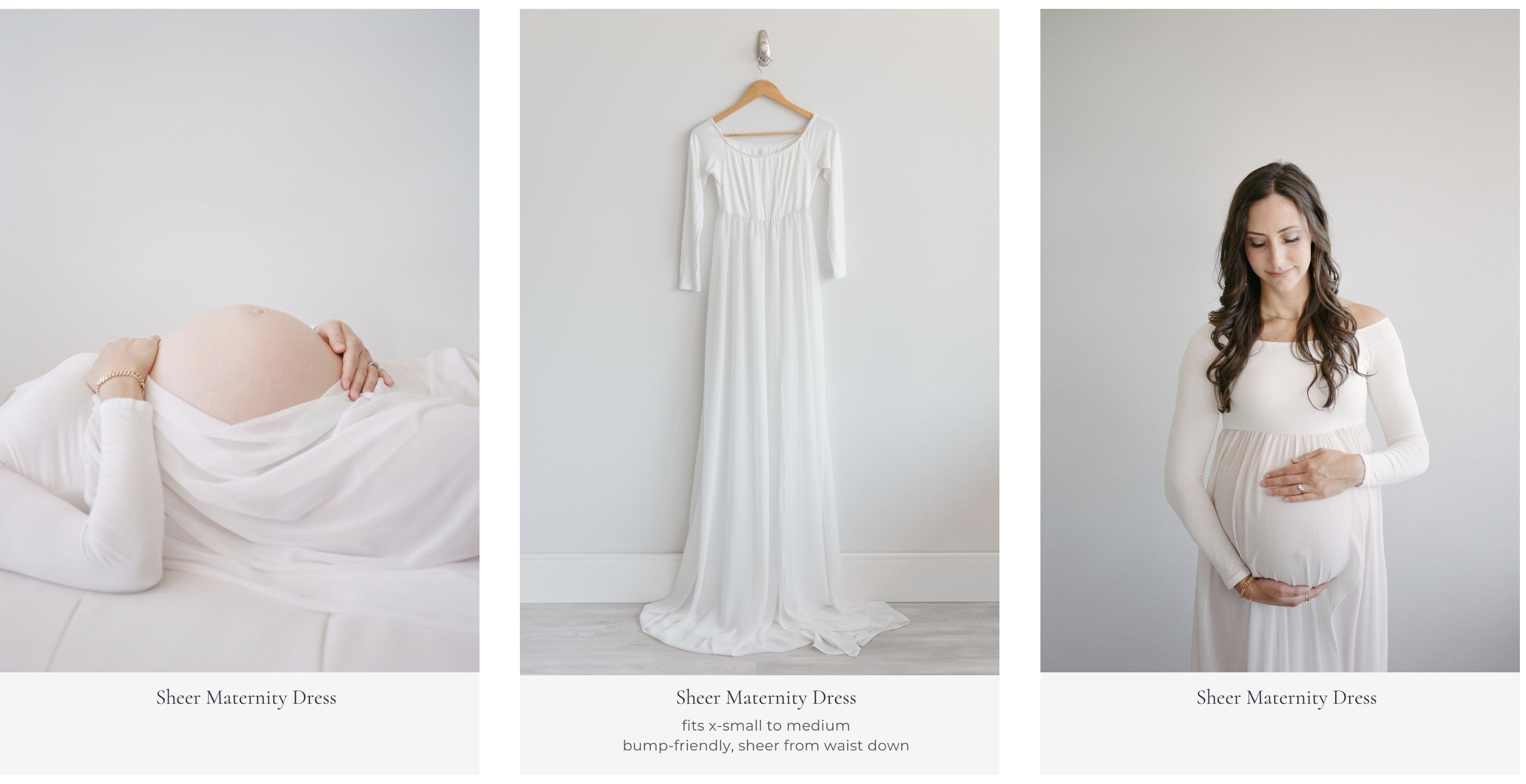 sheer white maxi dress timeless maternity photos