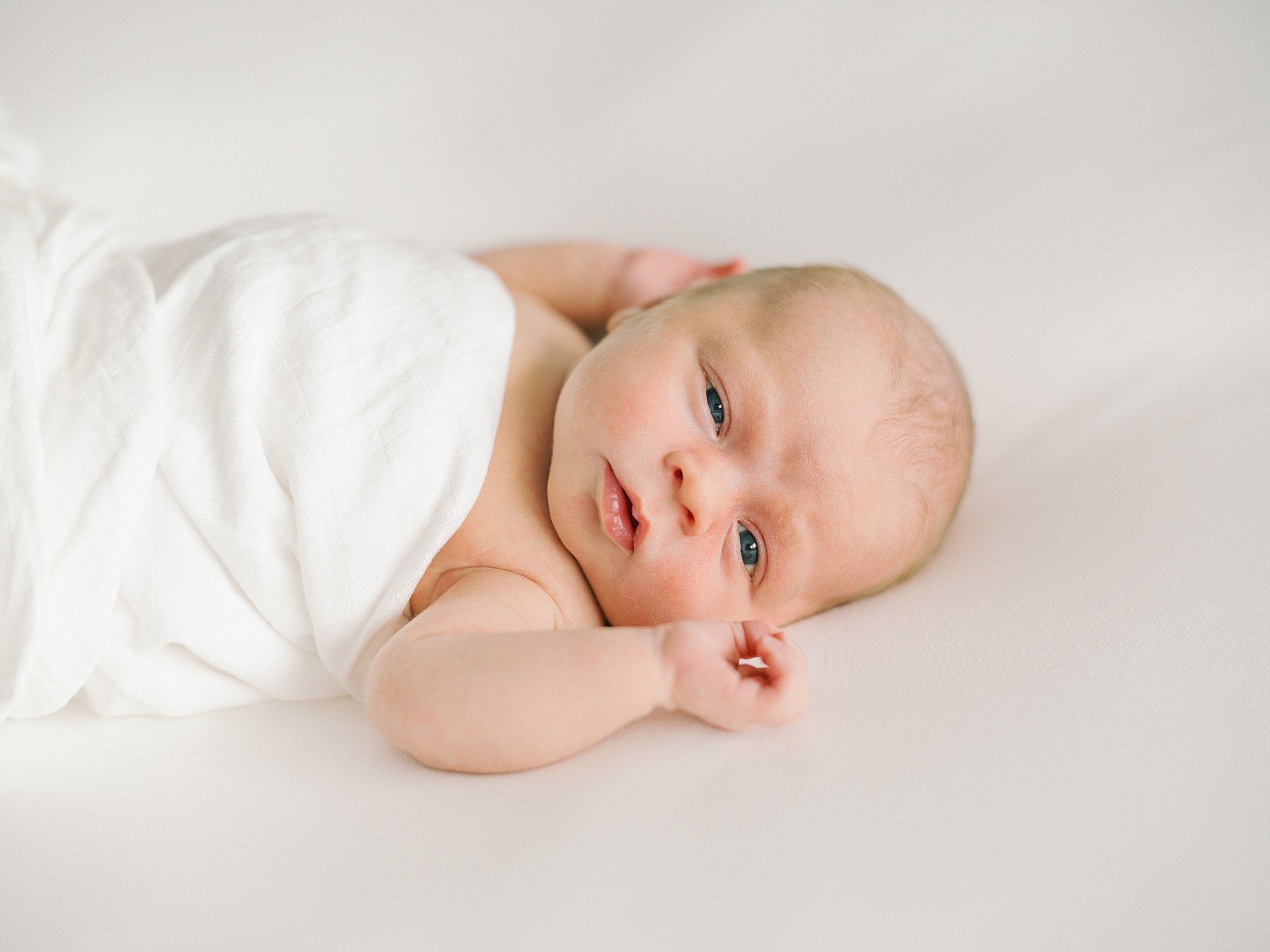 simple studio newborn photos