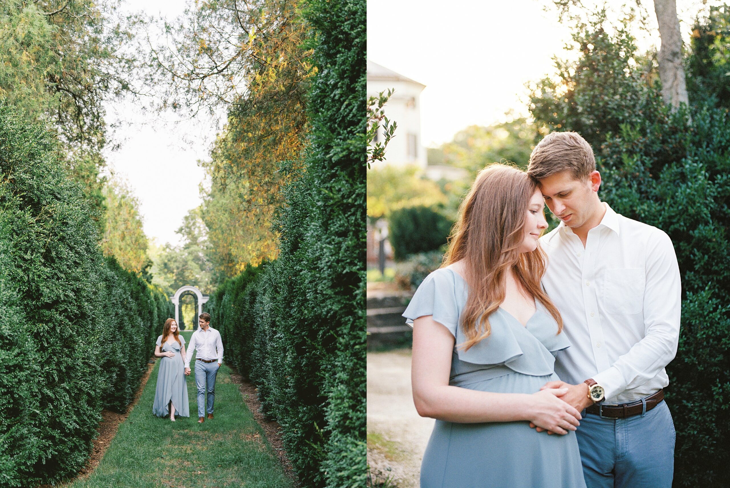 garden maternity photos